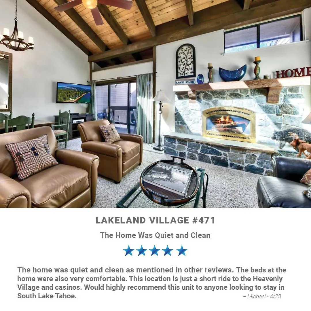 빌라 Lakeland Village 471 - Resort Magic 2Br Loft 사우스 레이크 타호